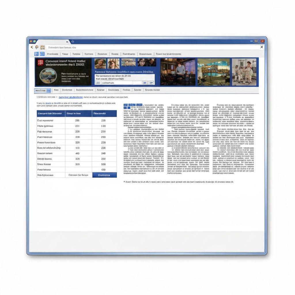 Outdated website before redesign